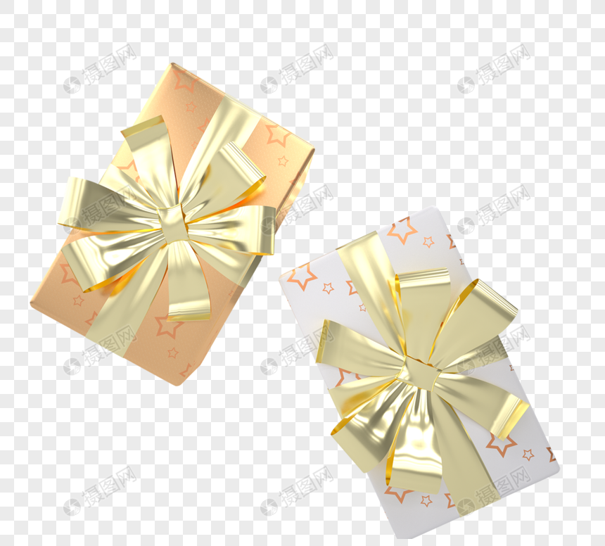 3ds黑色黄金庆典礼品盒图片