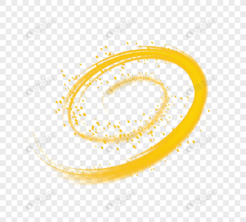 螺旋式金色魔法光束图片