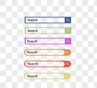 多色网页搜索框高清图片