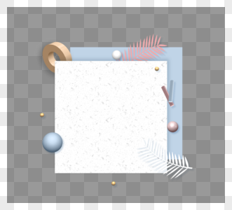 三维几何图形时尚框架图片