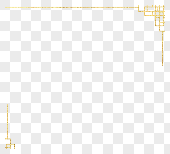 传统新年金边框架高清图片