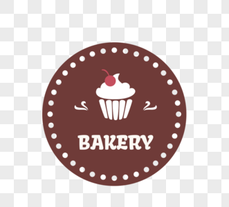 蛋糕甜点面包店标签高清图片