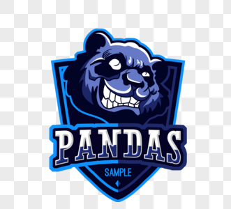 蓝色熊猫俱乐部logo图片