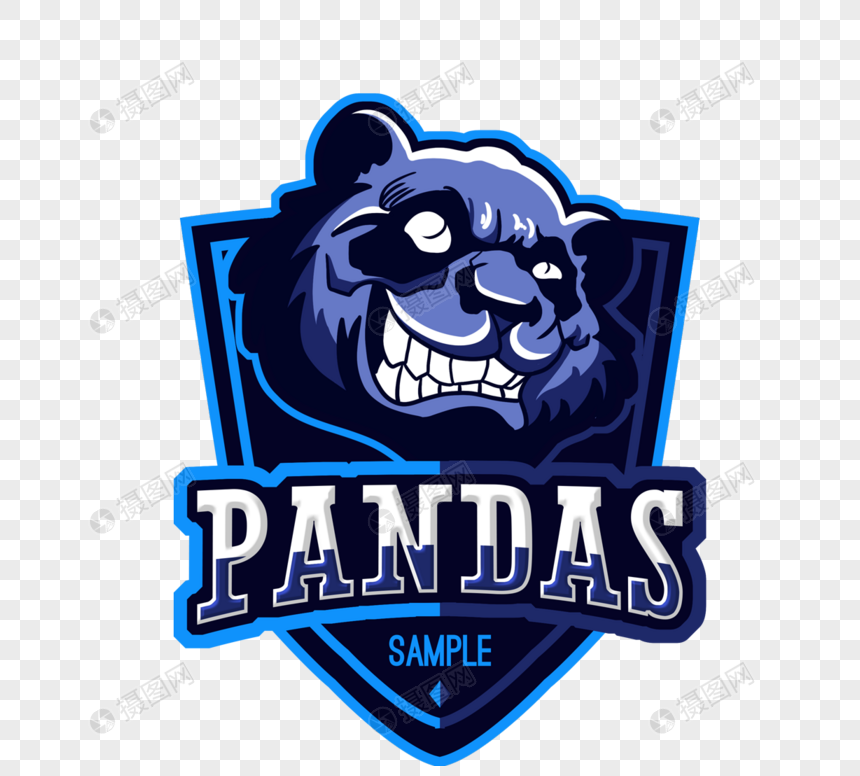 蓝色熊猫俱乐部logo图片