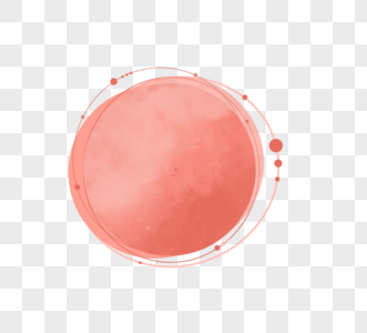 简约渐变珊瑚粉色创意圆圈元素活珊瑚高清图片