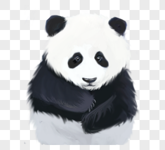 软萌可爱大熊猫形象元素图片
