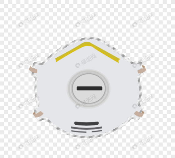 n95口罩一次性口罩战疫图片