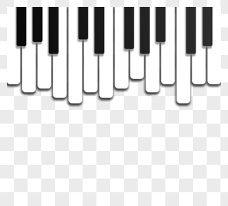 婉转悠扬钢琴键图片