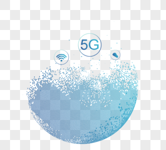 摘要5G互联网技术元素图片