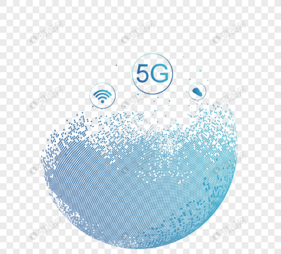 摘要5G互联网技术元素图片