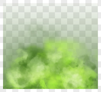 绿色层次感团雾图片