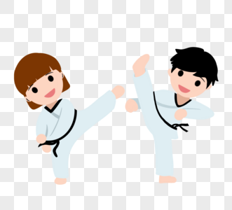 对打跆拳道服图片