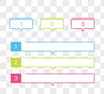企业蓝绿色红色标签对话元素图片