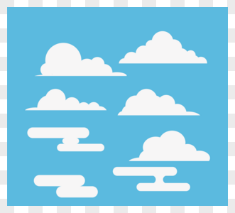 白云底卡通图片
