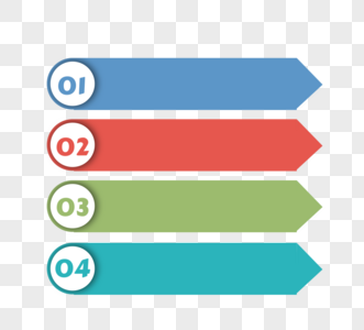 彩色圆形信息图表元素图片