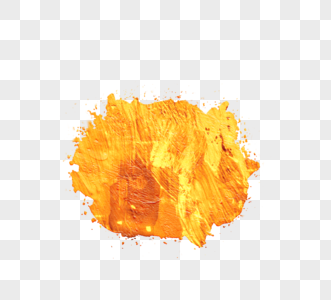 橙色颜料油画痕迹图片