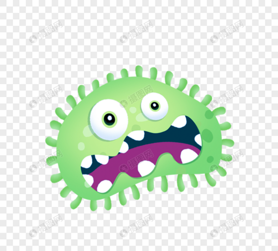 绿色病菌细菌药物卡通病毒图片