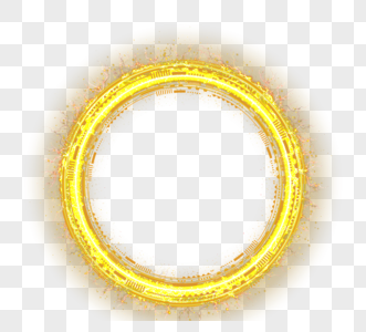 金色科技光圈环图片