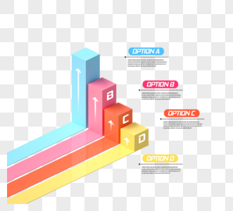 3d框业务信息图表概念图片