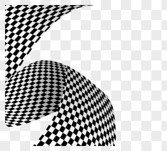 黑白赛车格子旗元素图片