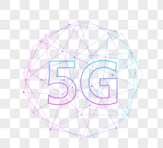 线条传输5G渐变图片