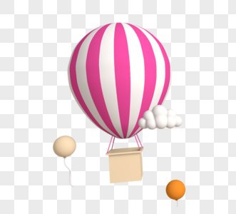 热气球立体感图片