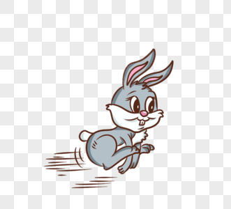 一只兔子跳跳跳图片
