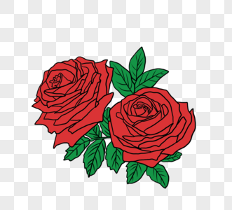红玫瑰鲜花图片
