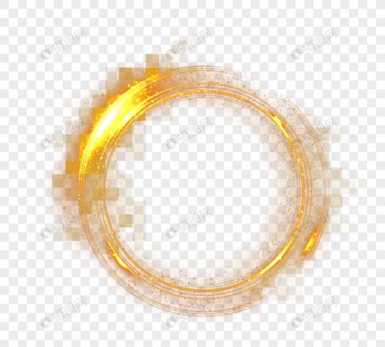 金色科技光斑圆环图片