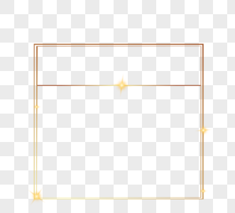 炫酷金色光效边框图片