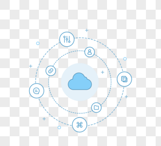 云端数据服务元素图片