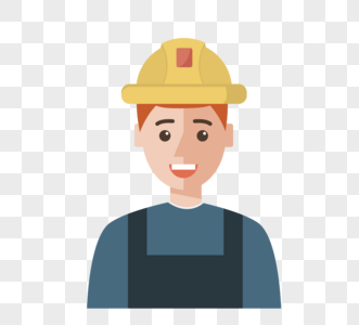 蓝领工人男士职业人物形象图片素材