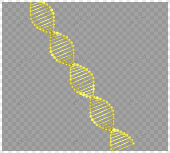 大气金色美容质感DNA链条图片
