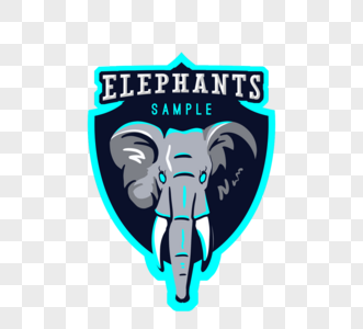 精美大象俱乐部logo高清图片