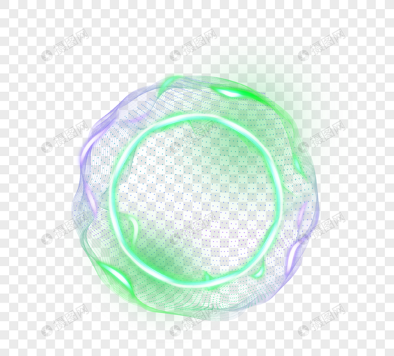 抽象球体光效装饰图片