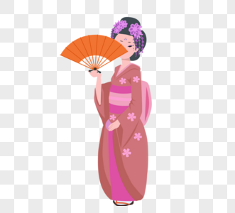 日本和服人物图片