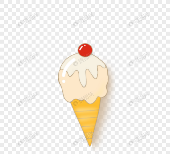 卡通冰淇淋徽章图片