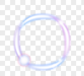 环形蓝紫色光感边框图片
