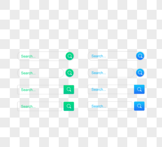 渐变放大镜搜索框界面元素图片