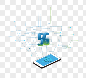 3d立体5g网络时代互联网移动通信无​​线技术线结构逐渐变化图片