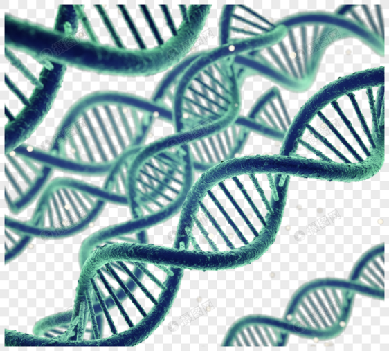 3d彩色渐变dna螺旋结构元素图片