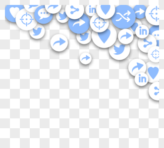 蓝色社交软件图标图片