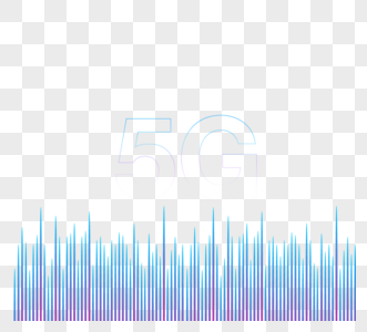 渐变5G彩色数据图图片