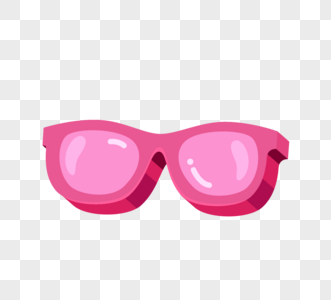 粉色可爱太阳镜太阳镜卡通太阳镜高清图片