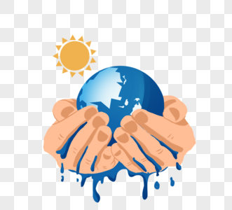 双手捧地球全球变暖图片
