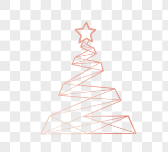 多边形几何圣诞节星星装饰高清图片