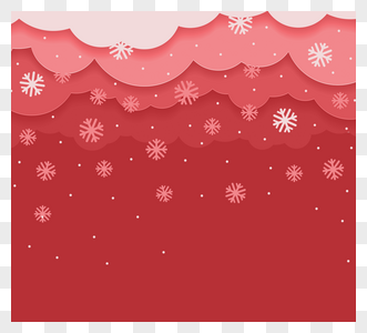 红色复古立体圣诞节图片
