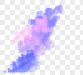 紫色渐变烟雾元素图片