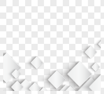 立体白色简约几何正方形边框图片