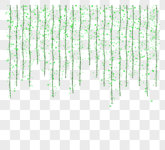 绿色闪亮垂吊边框图片